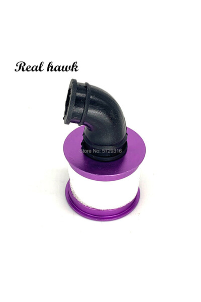 Choice Purple 1pcs 1/10 RC Model Nitro Car spare parts Aluminum Air Filter HSP 02028 For 94122 94166 94177