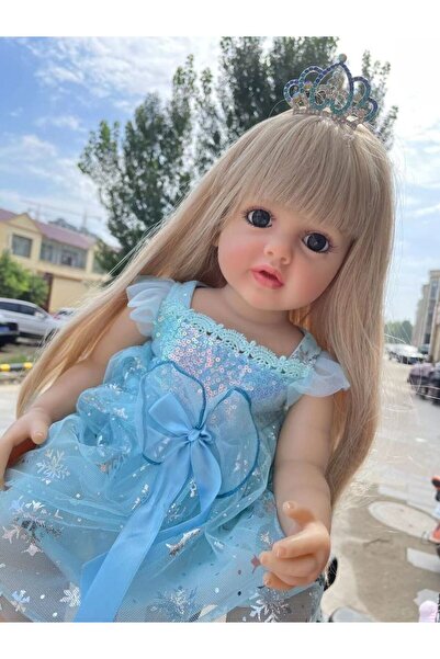 Choice دمية بيبي بيتي 55 سم من إن بي كي، مصنوعة من السيليكون بالكامل ومقاومة ...