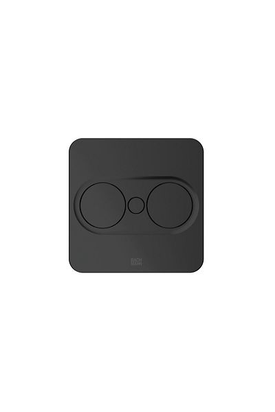 Bachmann TWIST 2 square built-in multi-socket, 2 sockets and 2m cord, matt black