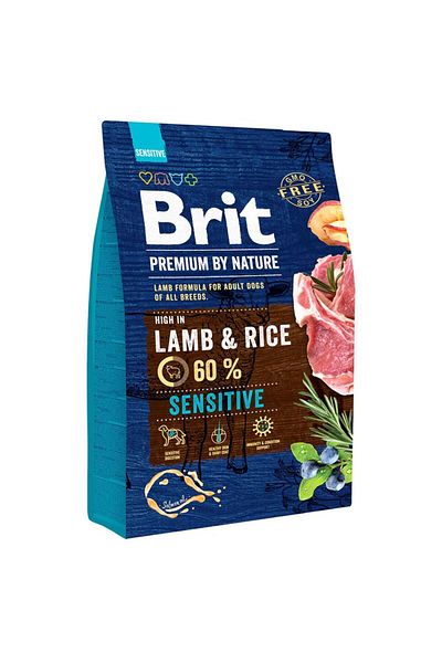 Brit Sensitive, dry dog food, Lamb, 3 kg