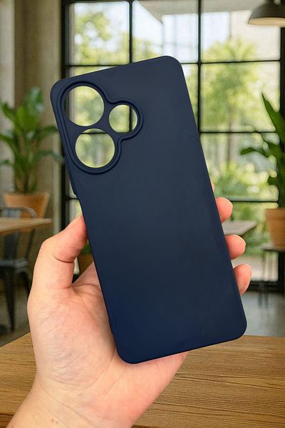 Vip Case Xiaomi Redmi 13 4g Dark Blue Silicone Shock Absorbing Classic Protected Rubber Case