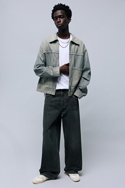 Pull & Bear Geniş paça jean