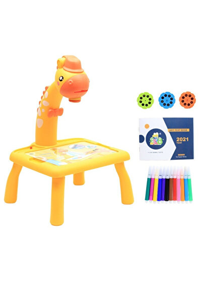 Choice5 Small--Yellow GRF Mini Led Projector Art Drawing Table Light Toy for ...