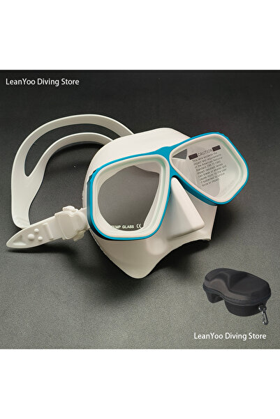 Choice نظارات غوص حرة زرقاء فائقة الجودة من الألومنيوم، نظارات غوص منخفضة الحجم مماثلة من سبائك أبولو، مريحة