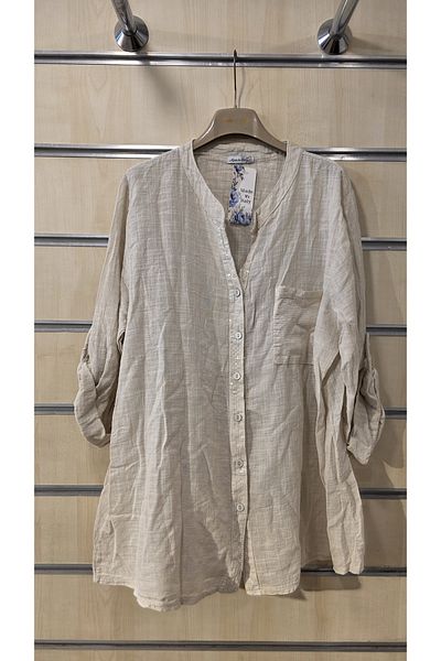 Park Moda Cămașă italiană din bumbac cu detalii de paiete