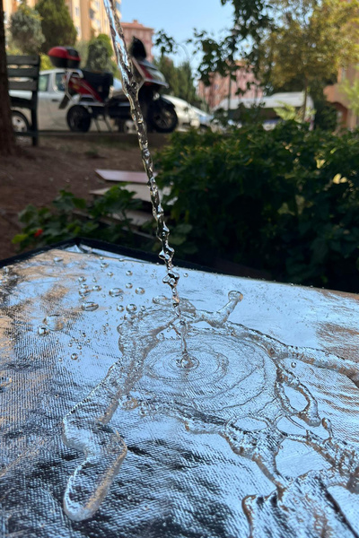 KAŞIKBEY GÜMÜŞ GRİ Güneş Su Geçirmez 80X60x80 Cm Bahçe Masa Sandalye Mangal Barbekü Koruma Örtüsü Branda