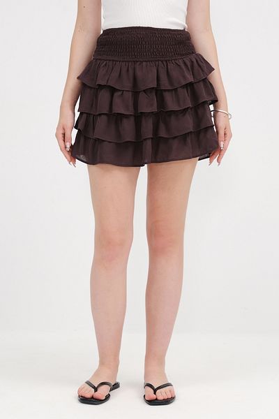 Addax Frilly Mini Skirt E17027-L1