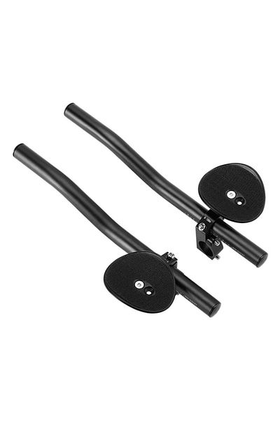 Choice black Bicycle Rest TT Handlebar Clip on Aero Bars Handlebar Extension Triathlon Aerobars Tri Bars MT