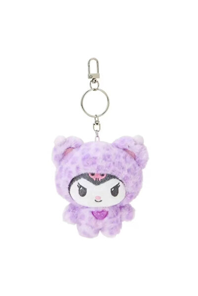 Miniso سلسلة مفاتيح على شكل دمية محشوة بطبعة دب من سلسلة Kuromi Sanrio Hello ...