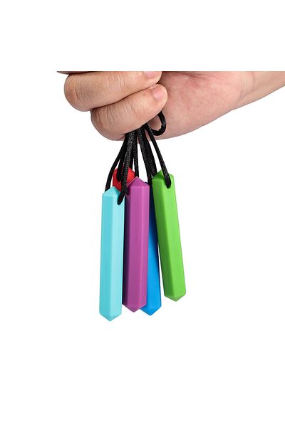 Choice mix 5 5PCS Baby Teether Sensory Chew Necklace Silicone Teether for Teething Autism Biting Chewing Ba