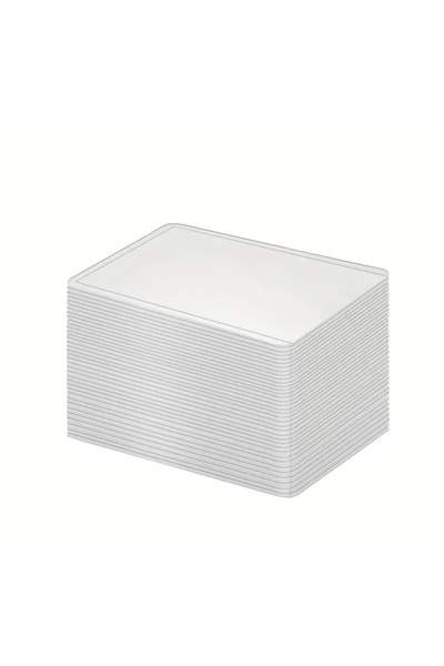 Choice White 25Pcs/Set Hard Plastic Card Sleeves Game Card Transparent Card Sleeves Card Protective Folder