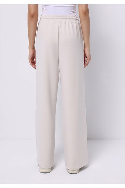 Colin's Regular Fit Mid Waist Plain Women's Ecru Sweatpants