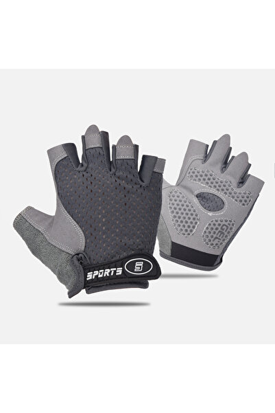 Choice قفازات نصف أصابع للرياضة الخارجية للأولاد والبنات، رمادية اللون، مضادة...