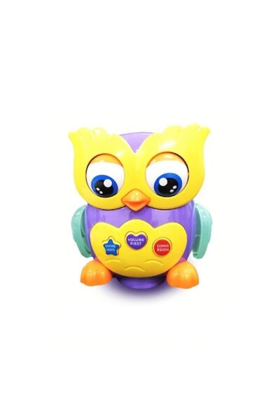 Creative World Toys Jucărie interactivă bufniță cu lumini și sunete, violet, ...
