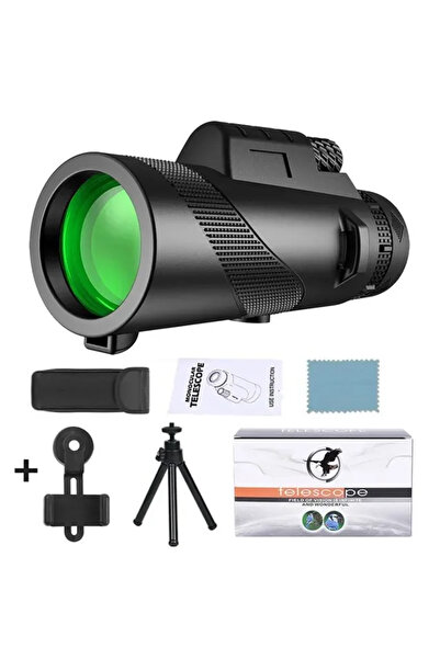 Choice APD-Black-80x100-Set 80x100 تلسكوب محمول عالي الدقة قابل للطي لمسافات ...