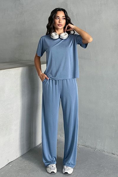 MD trend Women's Modal T-Shirt - Pants Two-Piece Set