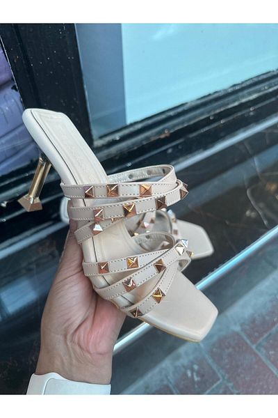 MİSS PARK MODA Trock Heel Slippers