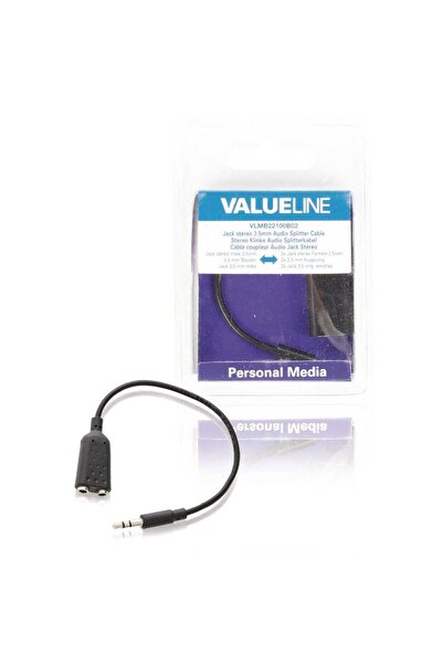 VALUELINE Splitter audio stereo Jack 3.5 mm tata - 2x 3.5 mm mama 0.2m