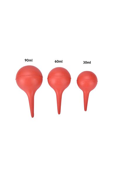 HUXUAN 90 مل قطعة واحدة 30/60/90 مل قطارة مطاطية ماصة أداة مختبرية لغسل الأذن حقنة ضغط لمبة R