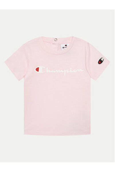 Champion Girl T-shirt and shorts set 307055 Navy blue, Pink