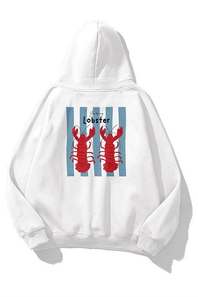 Trendiz Unisex You Are My Lobster Sweatshirt White
