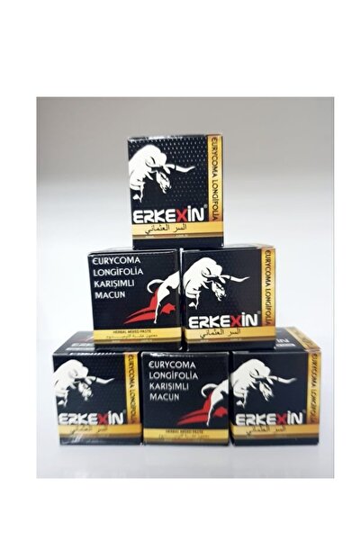 RAHMİS STORE Ballı Bitkisel Macun Erkexin 43 Gr. X 6 Adet