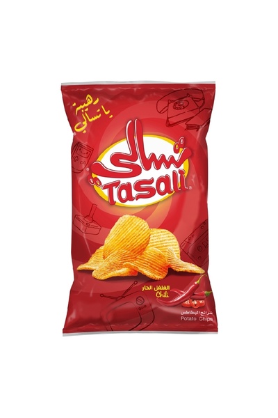 Tasali رقائق البطاطس بنكهة الفلفل الحار، 155 غرام