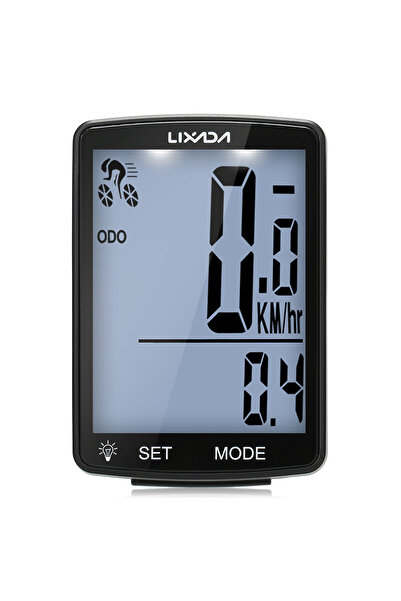 Choice Black White Backligh LIXADA Wireless Bike Computer LCD Screen MTB Spee...