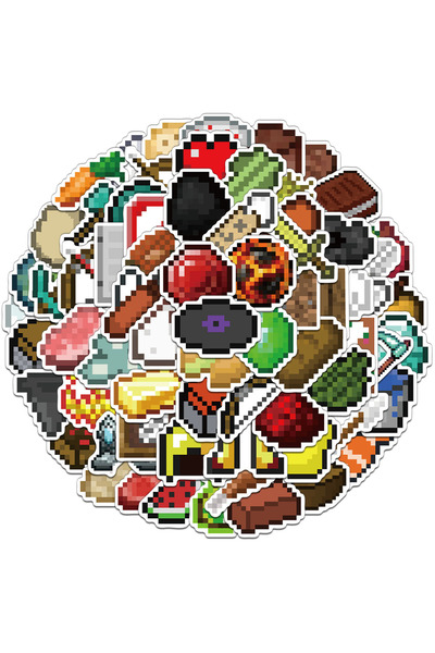Choice 70PCS 70PCS Creative Pixel Game Stickers Decorative Phone Cases, Laptops, Water Cups, Skateboards DI