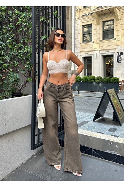 SHEVEGA ΓΥΝΑΙΚΕΙΟ ΤΑΖΕΡΝΙΚΟ ΚΑΦΕ ΤΑΖΕΡΝΙΚΟ ΤΑΖΕΡΝΙΚΟ ΠΑΝΤΕΛΟΝΙ ΜΕ ΨΗΛΗ ΜΕΓΕΘΗΣ ΜΕ ΦΑΡΔΙΣ ΠΟΔΙΑ