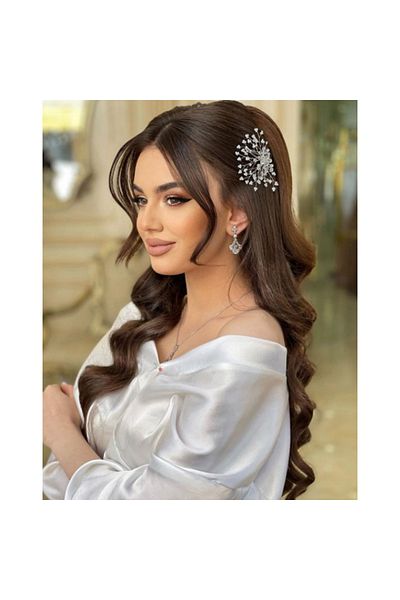 OEM Bridal hairpin with flexible branches with Swarovski Elements