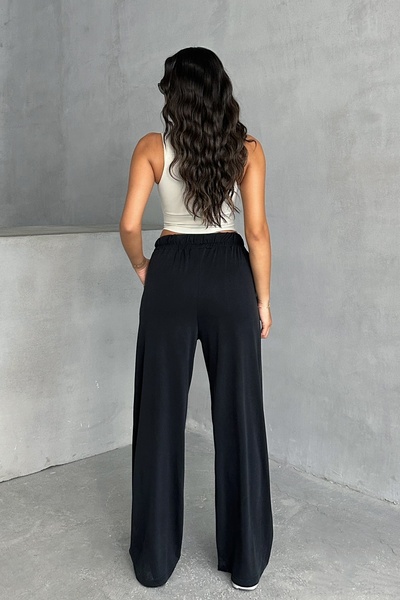 MD trend Women's Pocketed Elastic Waist Modal Trousers