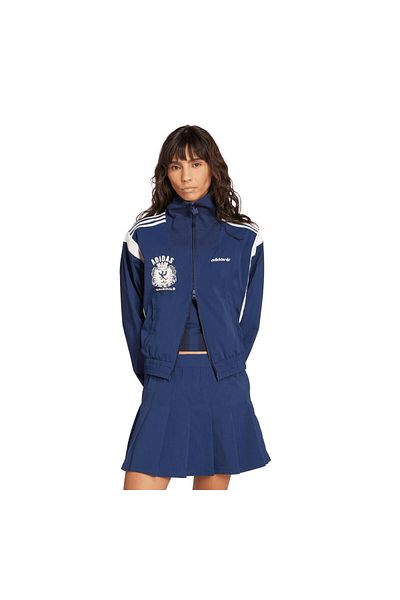adidas Jy2809-K Mascotte Wvn Tt Women's Jacket Navy Blue