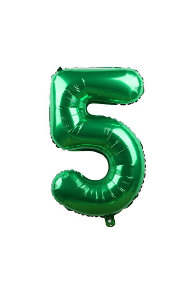 Choice7 بالون رقم 32 بوصة أخضر داكن - 5 قطع، بالون كبير أخضر داكن مقاس 32 بوص...