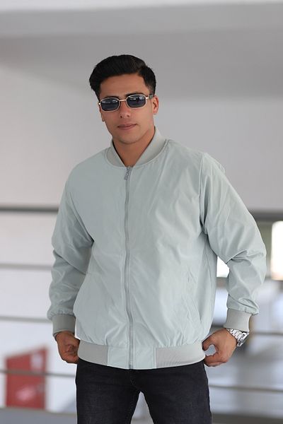 İng drop Men's Zippered College Coat