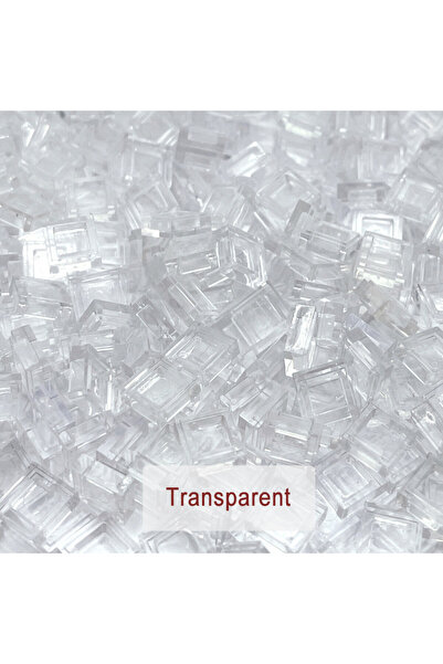 choice2 200 قطعة من مكعبات البناء الشفافة 1 × 1، بلاط مسطح أملس 1 × 1، قطع بناء تعليمية إبداعية يمكنك صنعها بنفسك