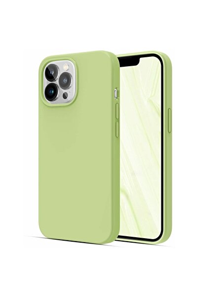 OEM Защитен калъф, съвместим с Apple iPhone 13, матов TPU, зелен, матов