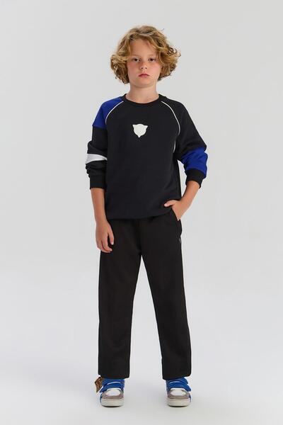 Nebbati Hanorac negru pentru băiat BG Store