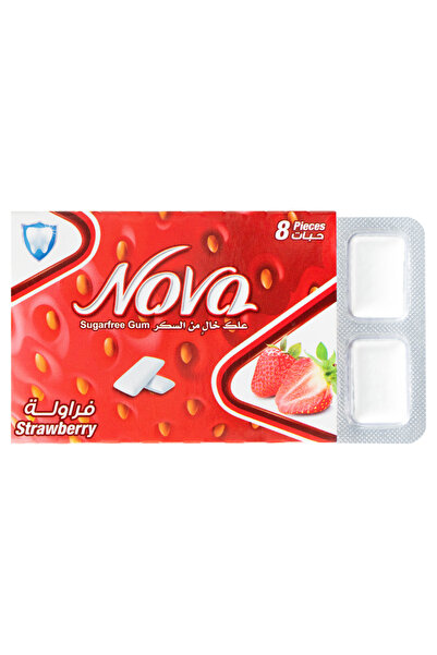 Nova Strawberry Sugar Free Gum, 11.2g