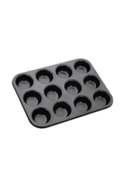 Bisbell مجموعة قوالب مافن غير لاصقة، 12 قطعة، صينية خبز كب كيك، قالب كيك، BB2699