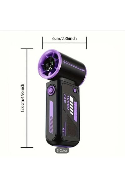 FLMINT Mini Handheld Fan | Turbo Cooling | 20H Battery 5 Speeds | Type C Rechargeable | Portable Fan
