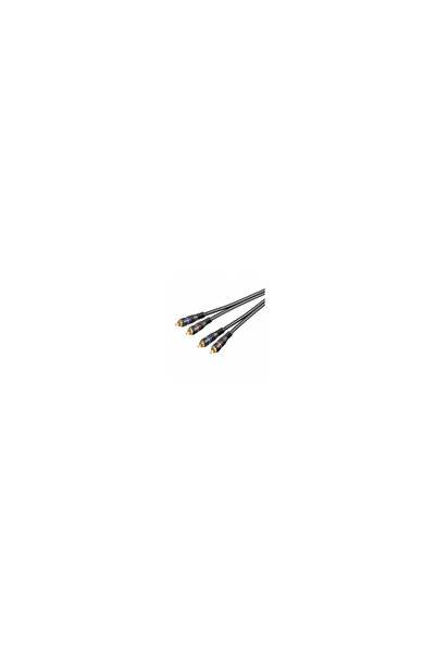 goobay Cablu 2x RCA 1.5m OFC cupru dublu ecranat