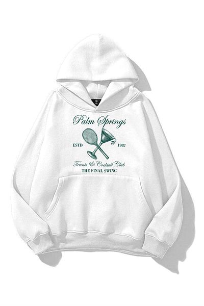 Trendiz Unisex Palm Springs Sweatshirt White