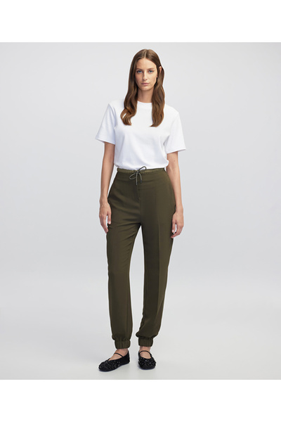 İpekyol Teknik kumaş mix jogger pantolon