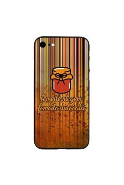 Bibilel Carcasă Apple iPhone 7 Plus cu mesaj multicolor, model gem