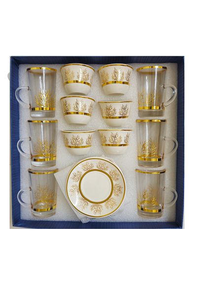 DVINA 36-piece coffee cup and tea set with saucers