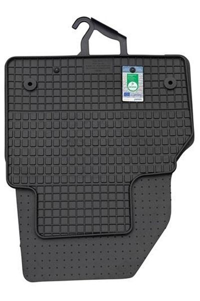 PETEX Set of 2 rubber car mats 43210PX, black, compatible with Mercedes Benz Citan W415, 2012