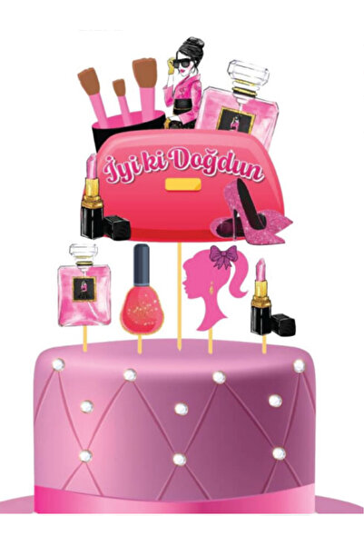 Öztürkpartievi 5 قطع من أعواد الأسنان على شكل نجمة وردية