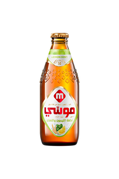 Moussy مشروب الشعير الخالي من الكحول بنكهة الليمون والنعناع، 330 مل