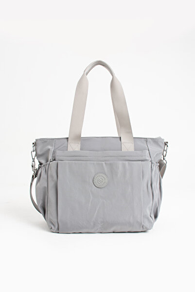 Sanmorris Sn 4017 Water Resistant Multi Compartment Crinkle Bag Sleeve Bag Shoulder A.Grey